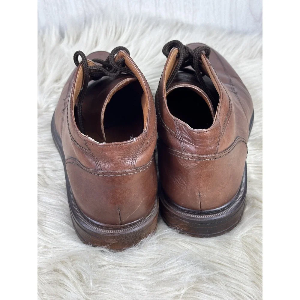Cable Co Chukka Boots Mens 11.5 Brown Leather Made in Italy Lace Up Classic